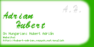 adrian hubert business card